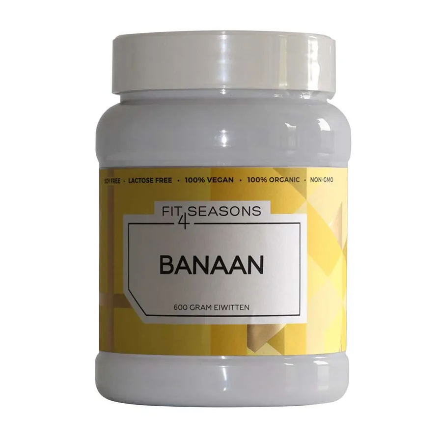 Fit4Seasons Vegan Proteïne Poeder Banaan — verpakking